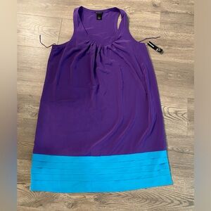 New Directions racerback, color block dress